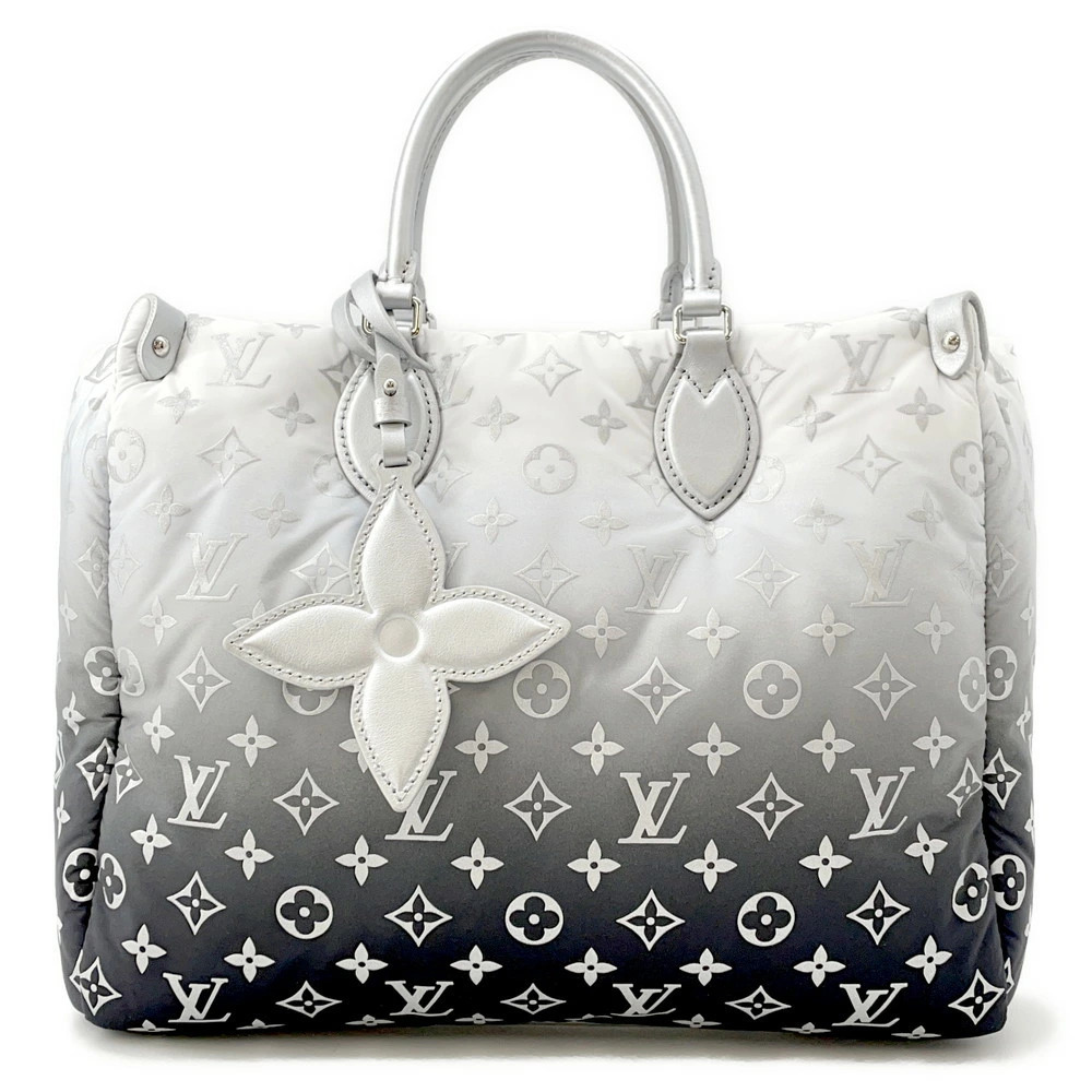 Louis Vuitton Monogram Tote Bag LV SKI OnTheGo White Black